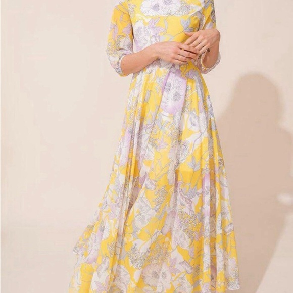 Yumi Kim Yellow and White Floral Maxi Sundress - Picture 4 of 13